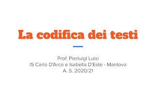 3.2.2. Esercizio Codifica ASCII