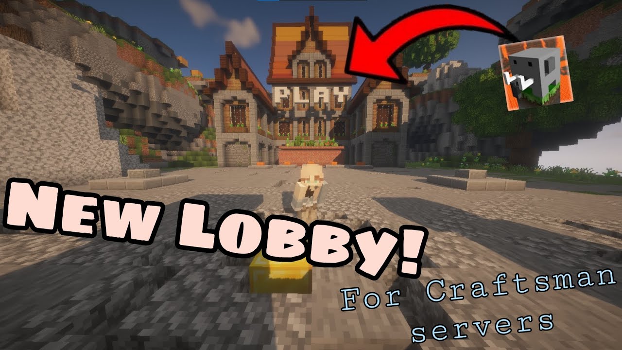 New lobbies for Craftsman Servers!! MCPE 0.15.10 Lobbies, Minicraft server lobbies 
