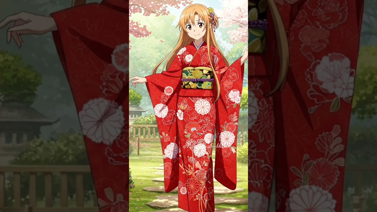Sword art online girls x kimono | 