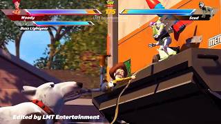 Toy Story: Woody & Buzz Lightyear VS Scub Dog WITH HEALTHBARS | Concept Game UI