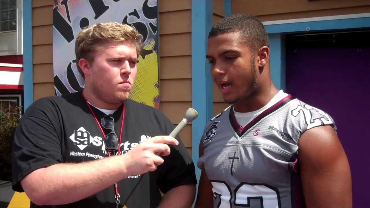 Nate Stone of Greensburg Central Catholic Football on MSA Sports Center Stage