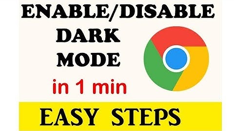 HOW TO ENABLE/DISABLE DARK MODE IN CHROME BROWSER | EASY 1 MIN STEPS | MUST WATCH