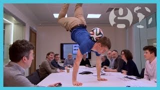 Football skills and tricks at the Guardian