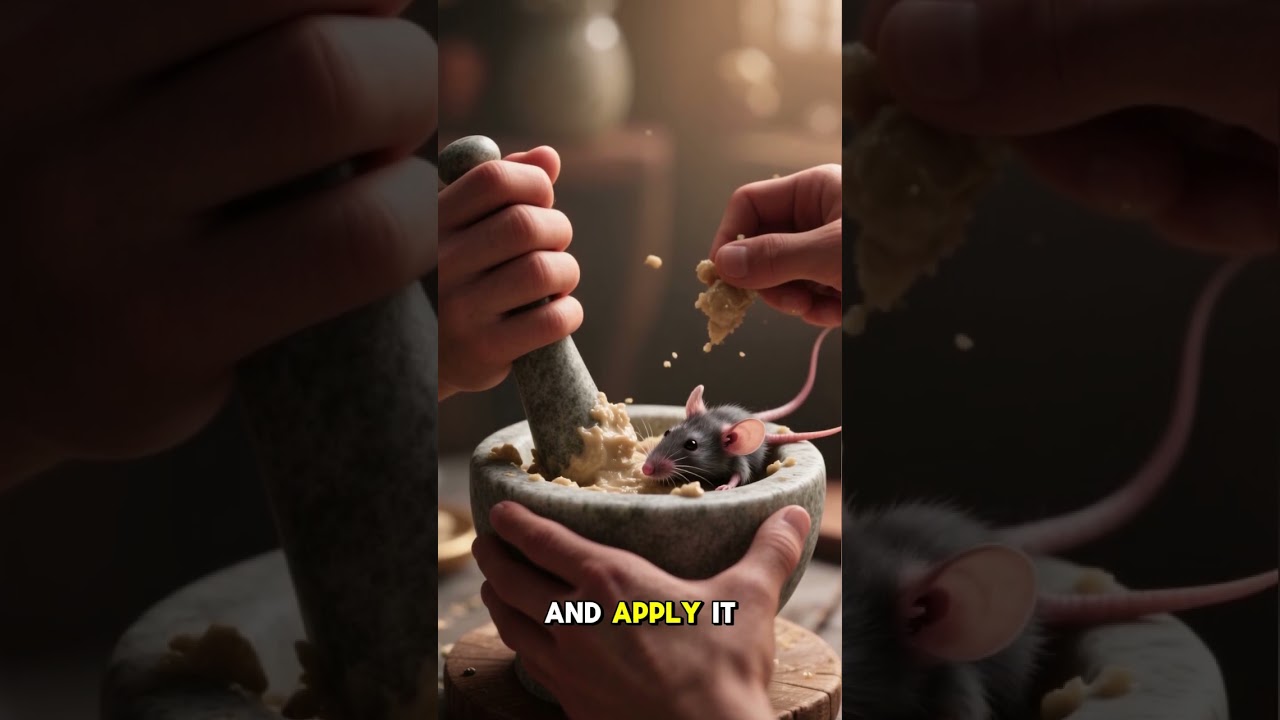 Ancient Egyptians using dead mice as medicine  