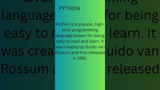 Introduction to PYTHON #btech #coding #codinginterview #datastructures #algorithms