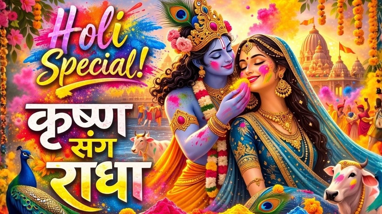 हरे कृष्ण हरे राम | Vrindavan Rang Utsav | Holi Special Radha Krishna Bhajan 2026