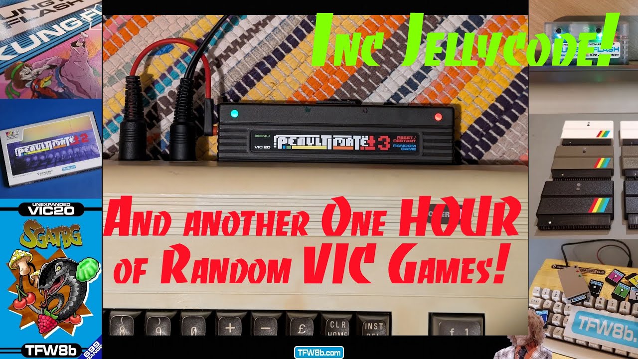One Hour / 60ish Random Commodore VIC20 Games 🕹️ Using Penultimate+3dcr & Arduino wired to reset it!