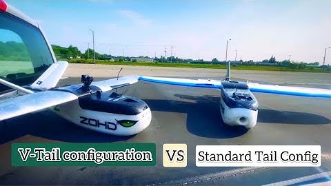 V-Tail vs Standard Tail configuration on aircraft