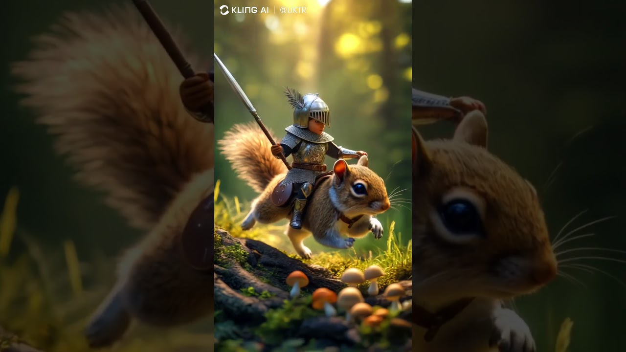 Kid On Rabbit Riding 