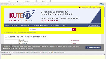 Scraping exhibitor details from kuteno.de using WebHarvy