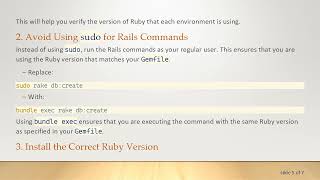 Resolving the Your Ruby version is 2.7.0, but your Gemfile specified 2.7.1 Error in Ruby on Rails Profile