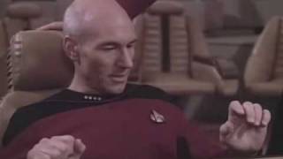 Picard takes the helm.