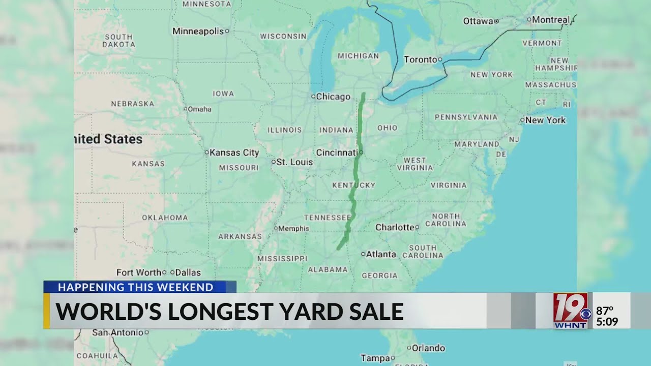 World's Longest Yard Sale | Aug. 7, 2025 | News 19 at 5 p.m. - YouTube
