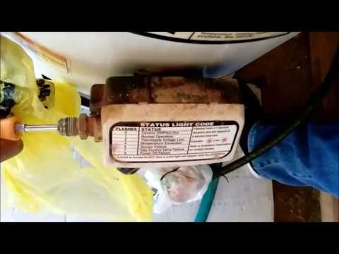 Water Heater Leaking Water from Thermostat Box - YouTube