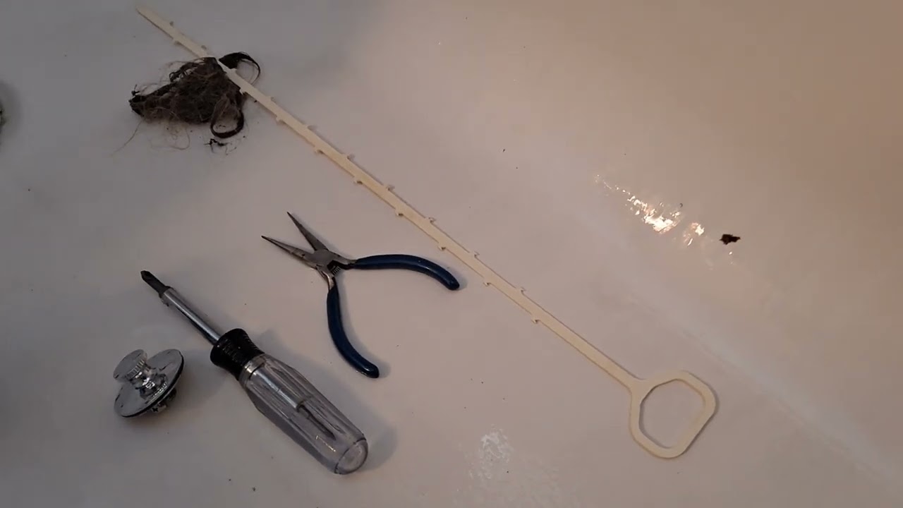 one simple trick to clean a slow-running bathtub drain