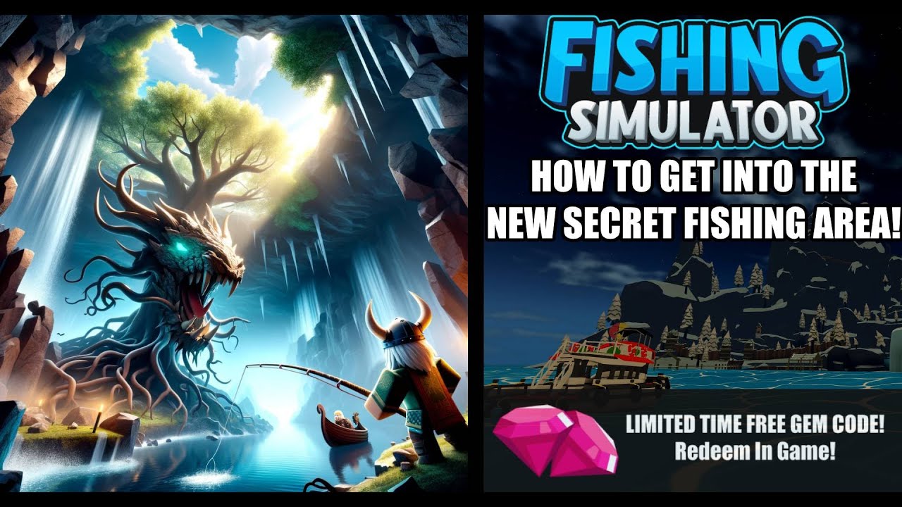 Fishing Simulator Roblox How to get into the NEW Secret Fishing Area! YouTube