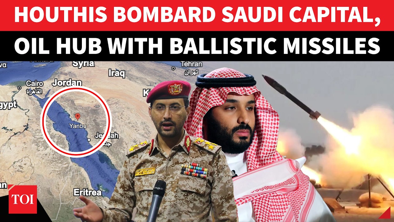 Saudi Capital 'BOMBED'; Houthis Unleash Ballistic Missiles On Riyadh, Aramco Oil Hub | WATCH