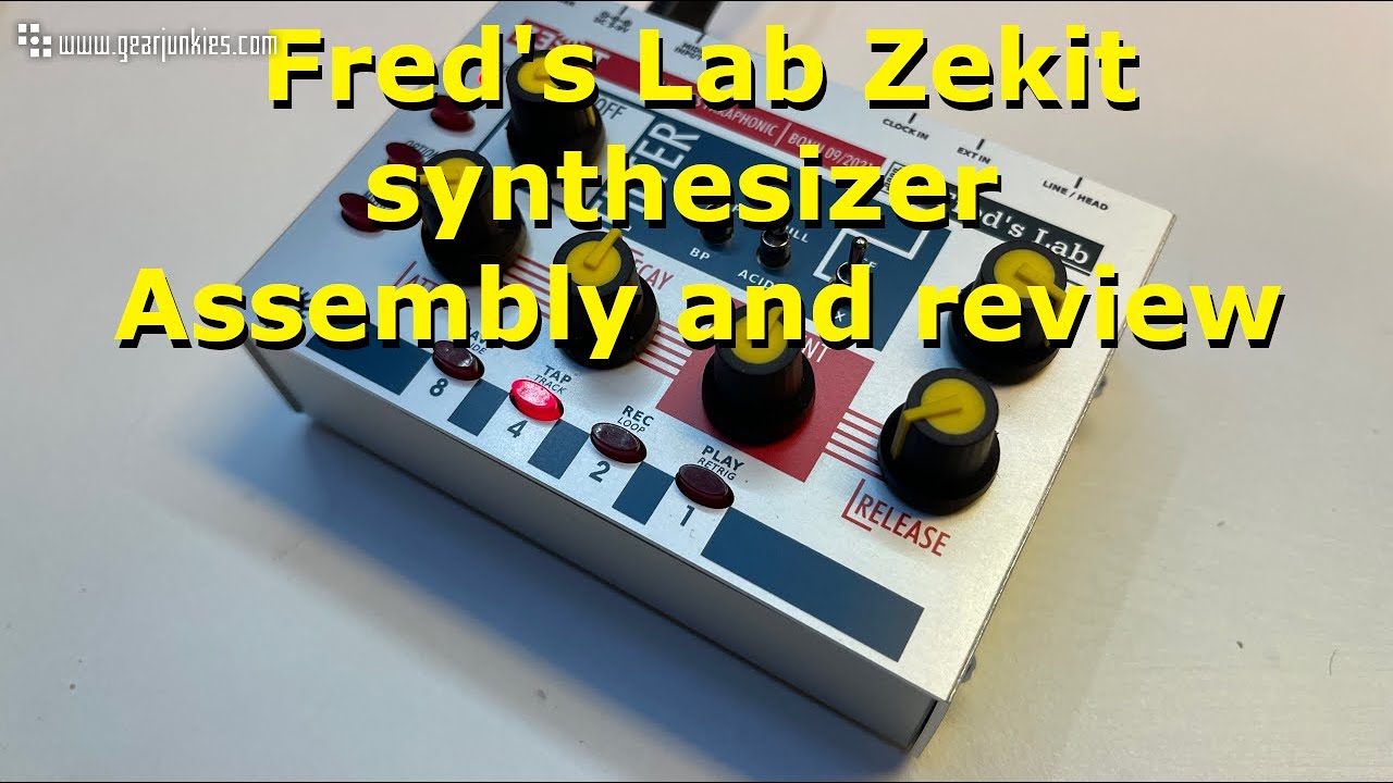 Fred's Lab Zekit synthesizer Assembly and review - YouTube