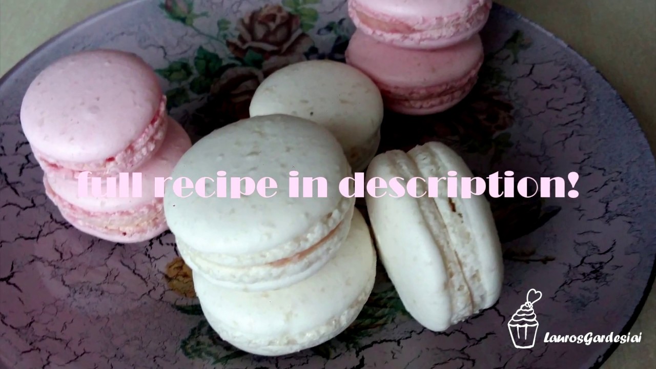 How to make Macarons easy Italian Meringue Method / Paprastas makaronsų receptas YouTube
