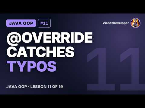 Java OOP #11: Method overriding and @Override