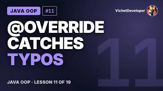 Java OOP #11: Method overriding and @Override