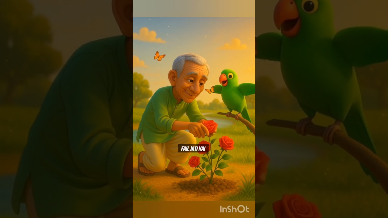 Ai Story telling Video || 🌊 “The Gardener and the Parrot” 