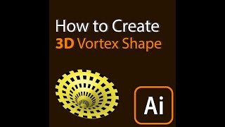 How to Create 3D Vortex Shape in just 1 minute - Adobe Illustrator Tutorial #shorts Profile