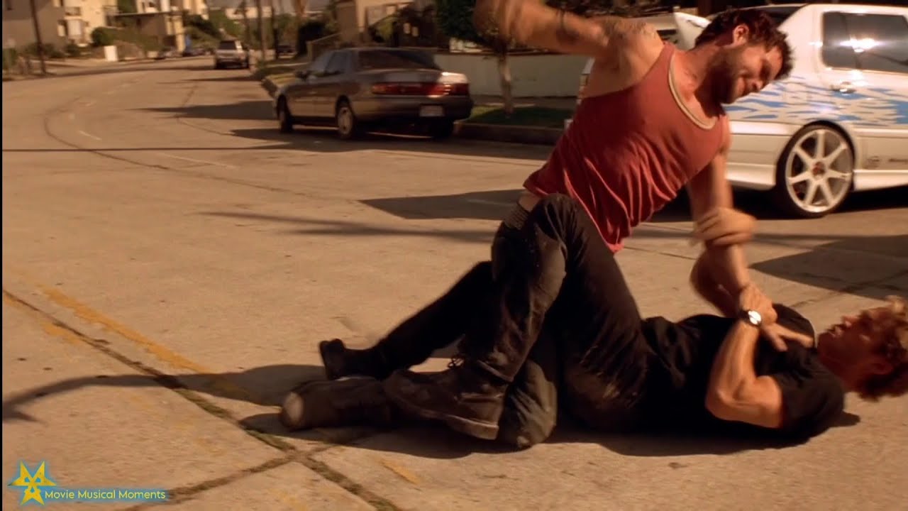 Fast and the Furious - Brian and Vince fight (Benny Cassette - Watch Your Back)