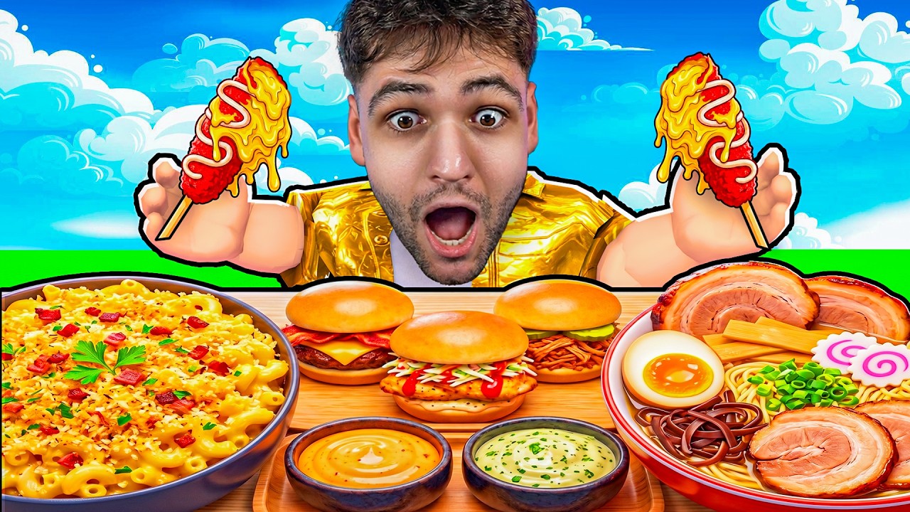 ΕΠΑΙΞΑ ΤΟ MUKBANG GAME ΚΑΙ ΕΦΑΓΑ ΤΑ ΠΑΝΤΑ ΣΤΟ ROBLOX