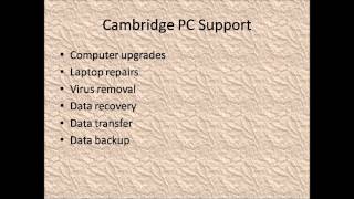 Computer Services Cambridge | Computer Repairs Cambridge | Cambridge PC Support