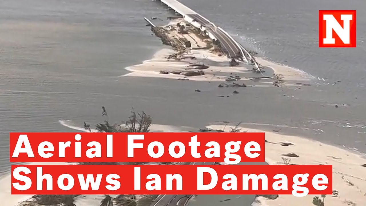 Aerial Footage Shows Hurricane Ian Aftermath In Florida