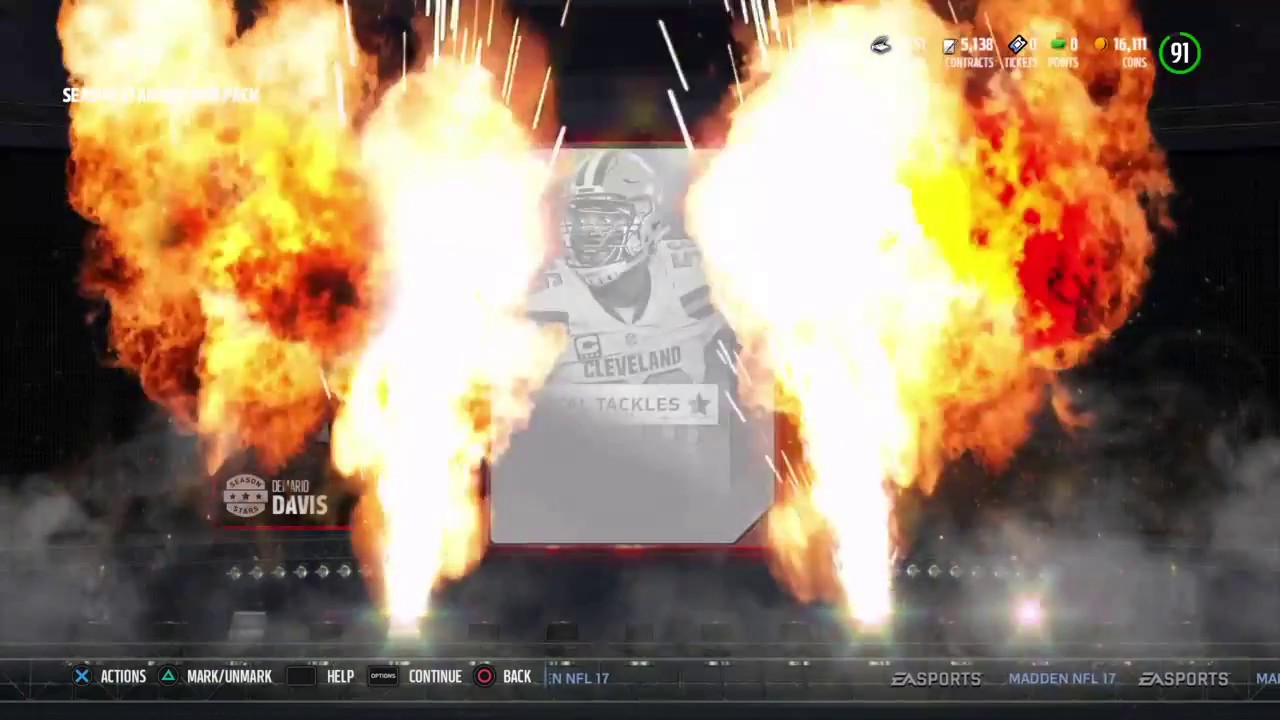 madden 17 season star reward pack opening 3/13/17