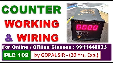 COUNTER -WORKING & WIRING WITH PNP SENSOR & NPN SENSOR| COUNTER बारे में जानिए WITH PRACTICAL |P109