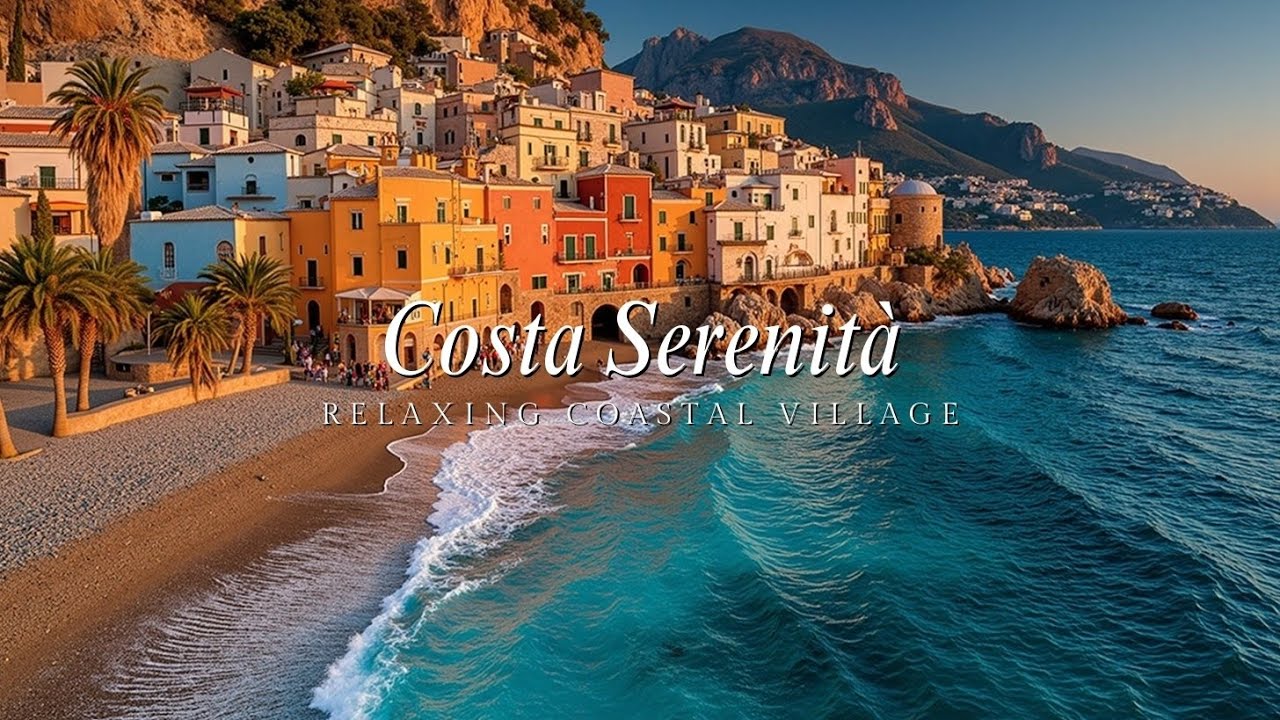 Расслабляющая атмосфера прибрежной деревни 🌅 🇮🇹