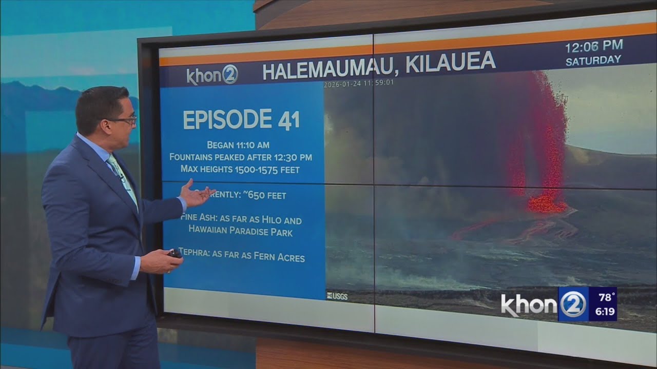 Ashfall Warning posted for portions of Hawaii Island