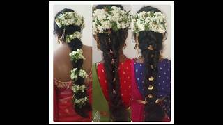 trending new bridal hair styles fashion. makeup,saree draping,hair style. messy bridal hair styles.
