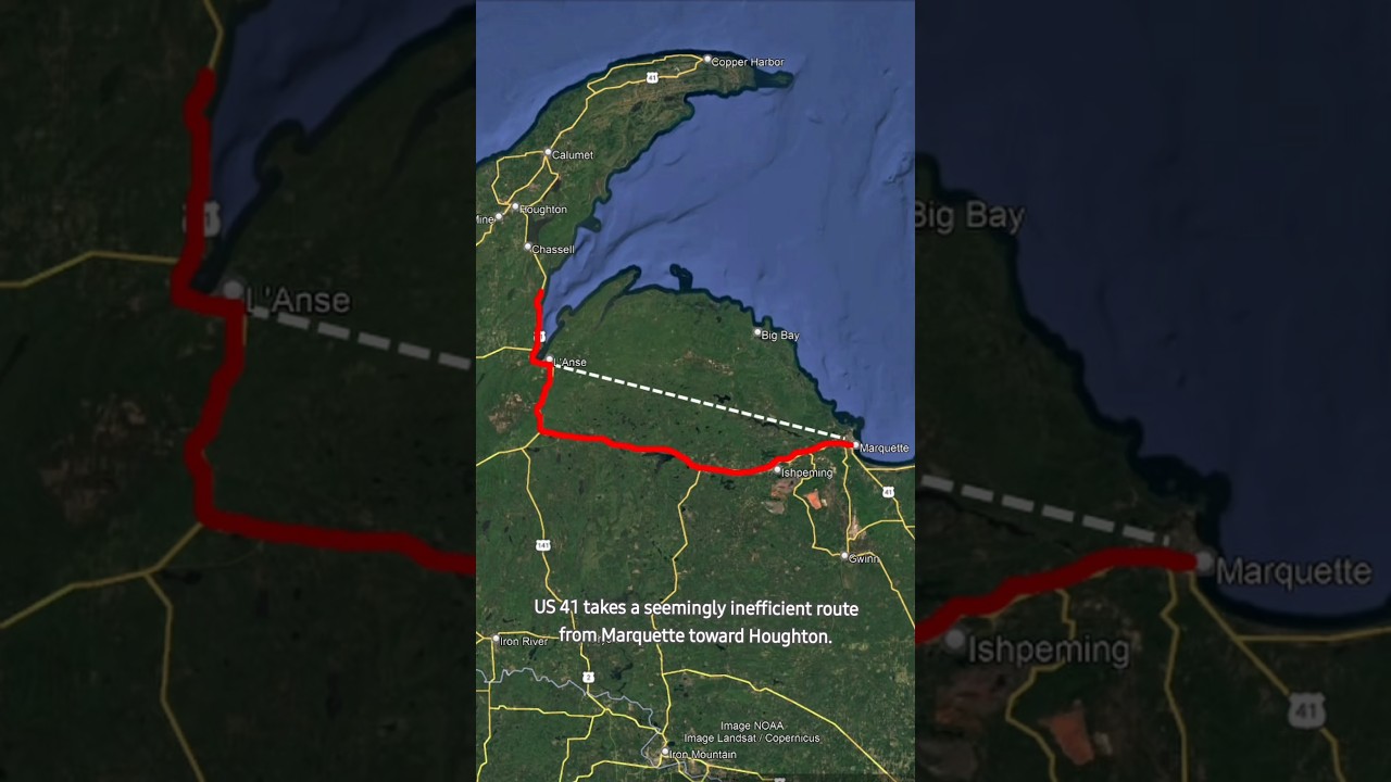The Crazy Reason US-41's Routing Sucks! #geography