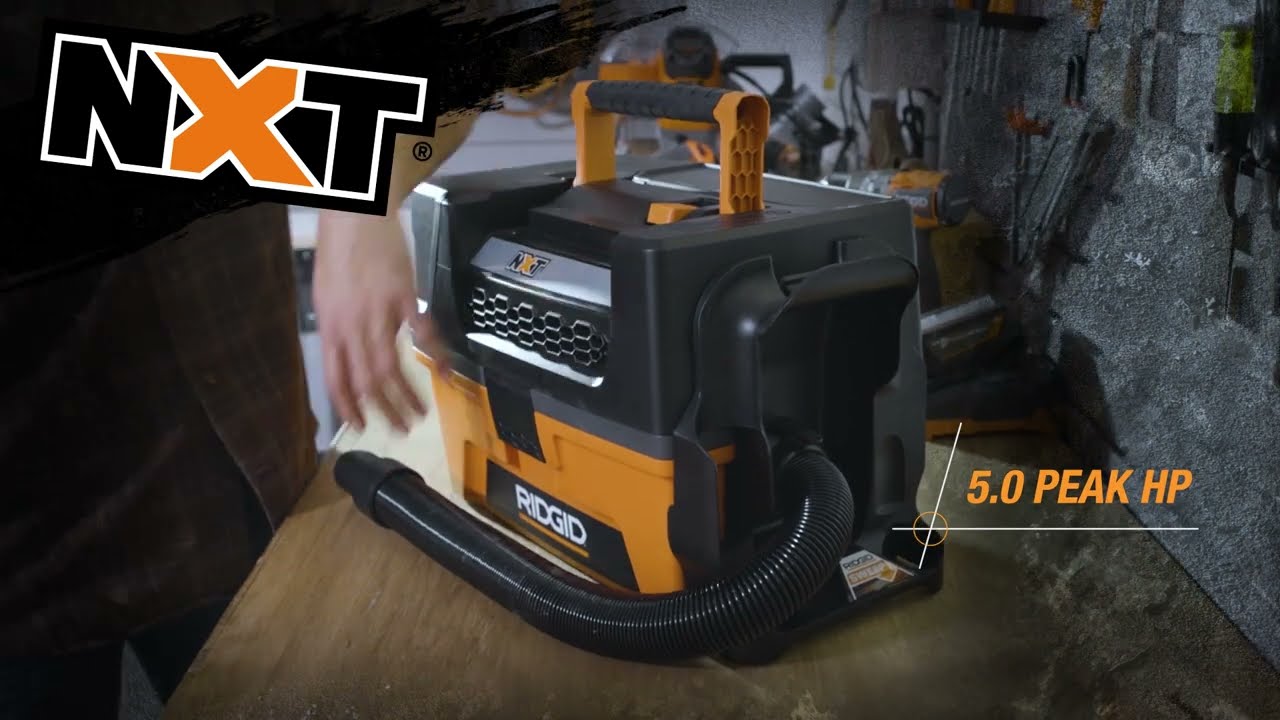 Пылесос RIDGID® NXT для влажной и сухой уборки, 3 галлона, 5,0 л.с.