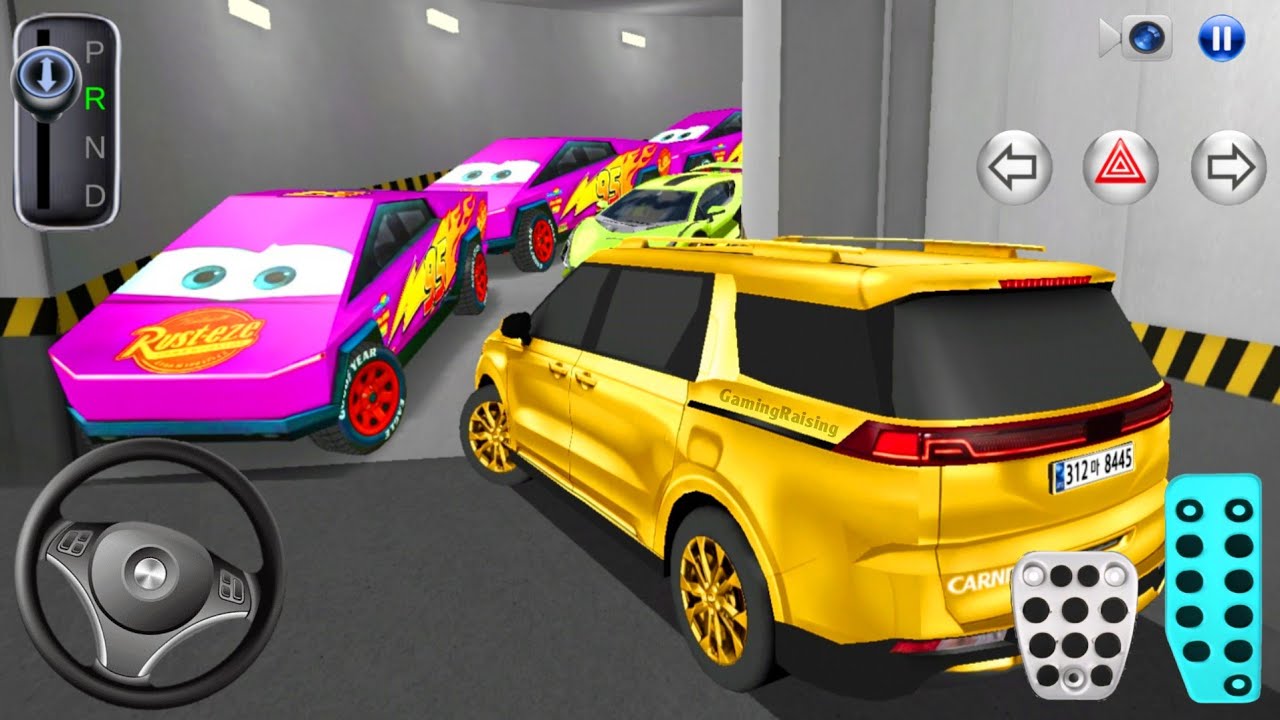 New Carnival car Stuck in Parking Garage - 3D Driving Class 2026 - 3D Driving Class - Car Game