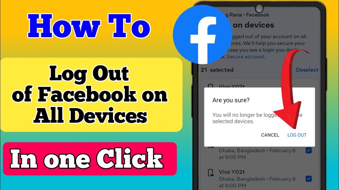 How to Logout Facebook on Other Devices (Updated) - YouTube