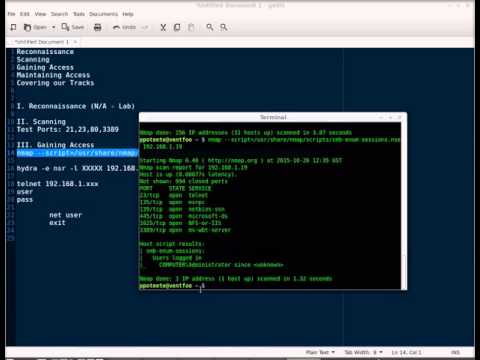 Hacking - Scanning, Enumeration, Hydra