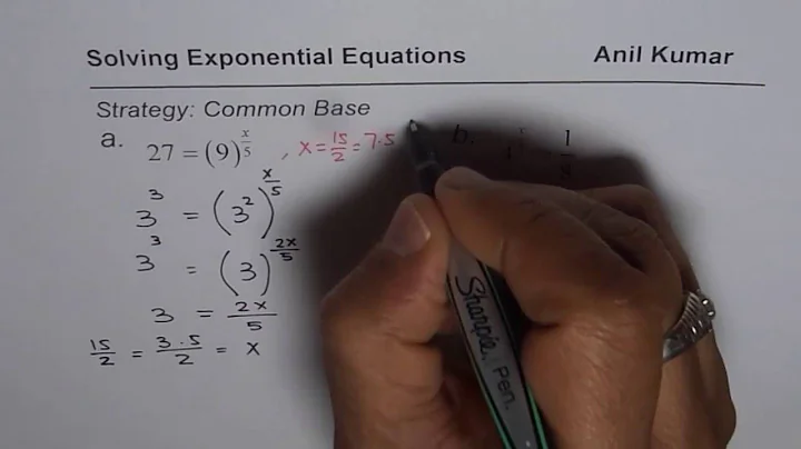 Solving Exponentail Equations Writing Common Base - EDEXCEL - GCSE - SAT