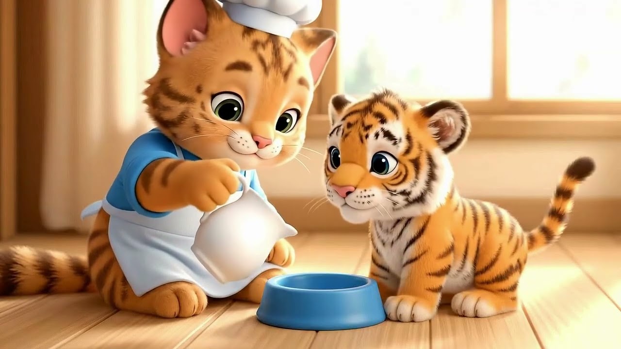 This Cat Raised a Lost Baby Tiger 🐯❤️