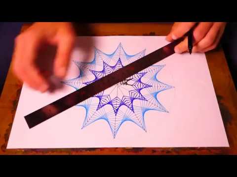 Drawing 12 Fold Rosette Geometric Art | Spirograph Pattern Tutorial