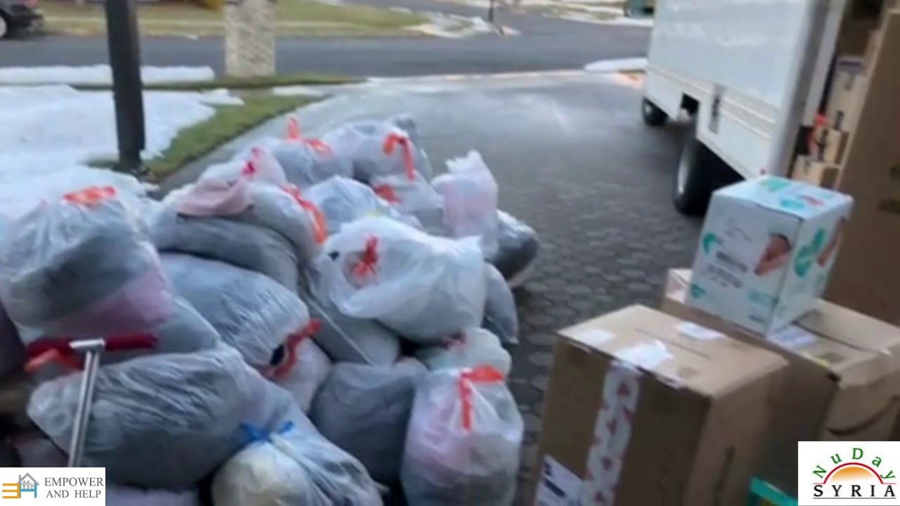 Truck Load with NuDay for Refugee Centers