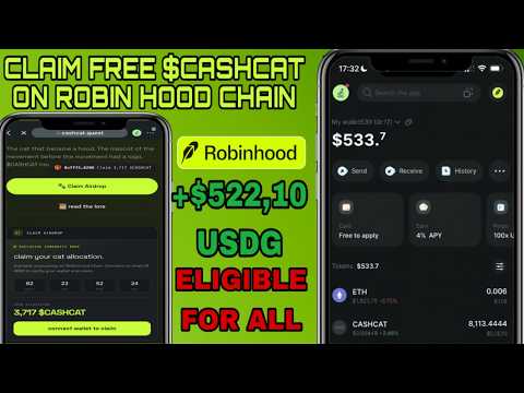 Klaim Airdrop Gratis Cash Cat CASHCAT ~ $522 USDG di Bitgetwallet
