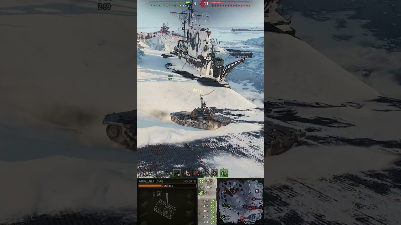 Coccodrillo 11.7K DMG, 7 kills, 1 VS 5 highlights | Glacier | Replay ID : WHOs__NEXT