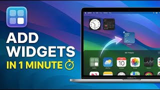 How to Add Widgets on MacBook in 1 Minute Easy macOS Desktop Setup