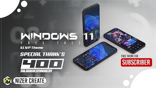Special 300 - 400 SUBSCRIBER ❗❗ Windwos 11 & Social  Theme - KLWP Pro #klwpsetup #klwp #fypシ screenshot 4