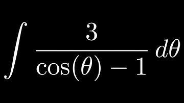 Integral of 3/(cos(theta) - 1)